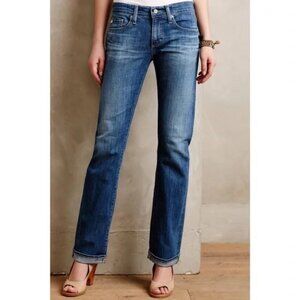 AG Adriano Goldschmied Jeans Tomboy Relaxed Straight Leg Medium Wash Blue sz 25